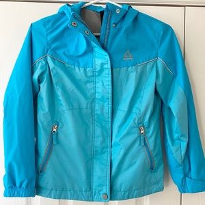 Rain jacket with hood